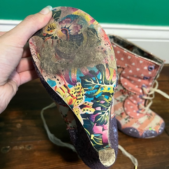 Irregular Choice Floral Dolly Boot - Picture 6 of 6